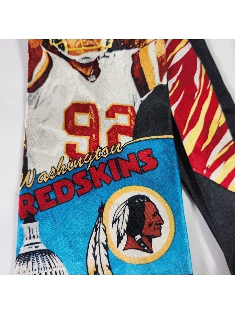 Washington Superbowl Redskins Necktie  Champion Commemorative Silk NFL - Picture 4 of 10